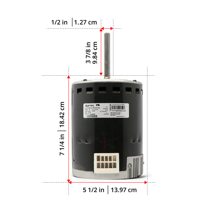 Motor de soplador Genteq 5SME39SXL135 ECM X13 1 HP